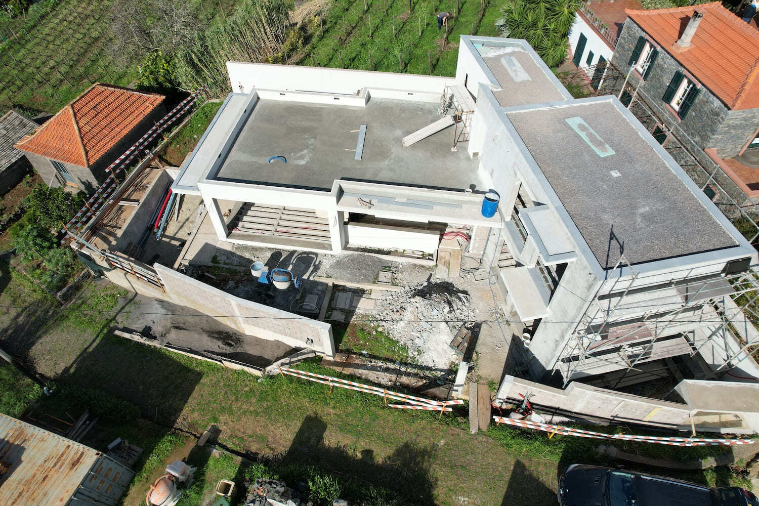 Birds eye view of the property 