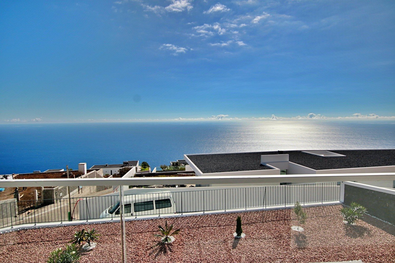 Garden and sea view from a the veranda