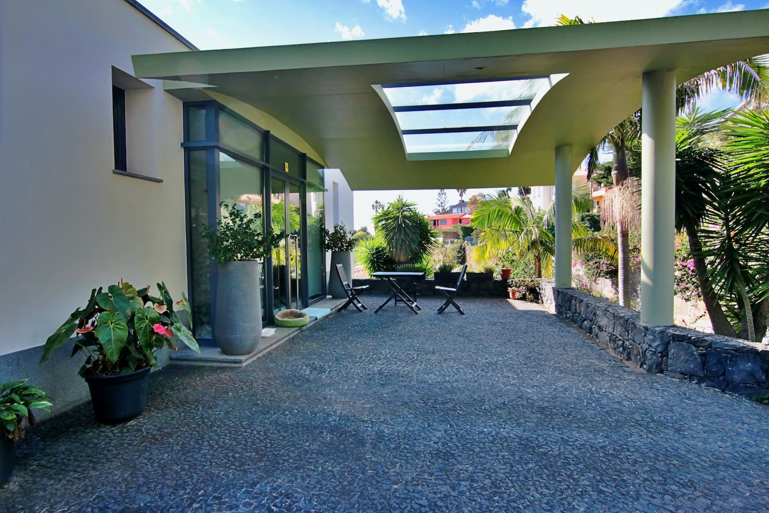 PATIO AND ENTRANCE