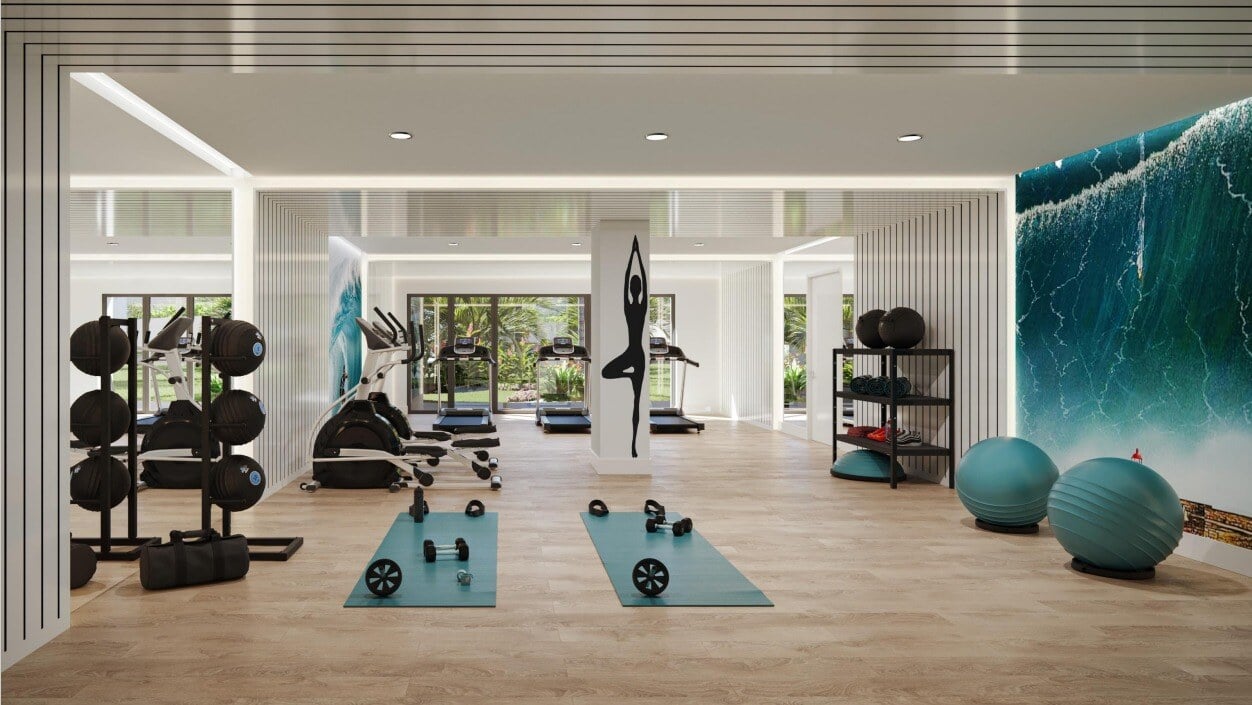 Gym of the apartment building