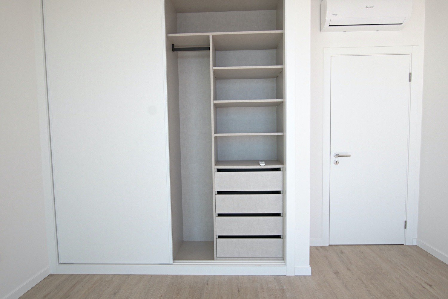 Bedroom with a closet