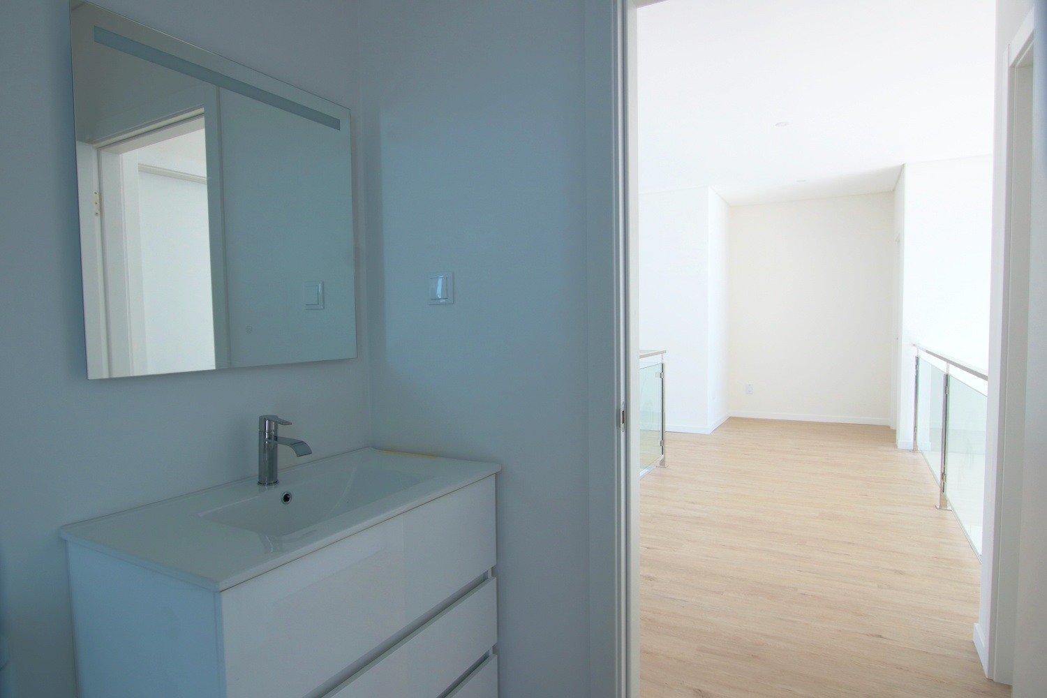 Bathroom and the top floor corridor 